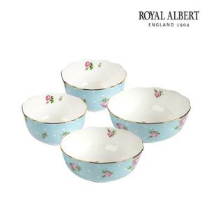 갤러리아_로얄알버트 뉴황실장미 한식 2인 4P (폴카블루)