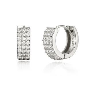 [가이거] 큐빅 원터치 실버 귀걸이 GISVEE020