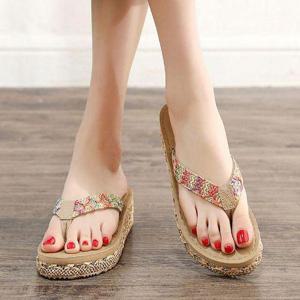 [베리슈]여성 발편한 키높이 여름 쪼리슬리퍼 통굽 조리샌들