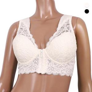 바풀 SB CR 18546 앞지퍼 브라 레이스 몰드 탑