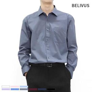[빌리버스]빌리버스 남자 셔츠 일반핏 카라 와이셔츠 정장 긴팔 남방 BSH191