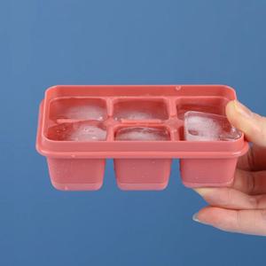 실리콘 얼음틀 트레이 하이볼 얼음 아이스 메이커 6구 얼음트레이 얼음통 아이스트레이 레드 L427