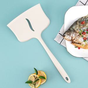 실리콘 와이드 뒤집개 사각 뒤집기 주걱 조리도구 계란말이 생선 베이지 P957