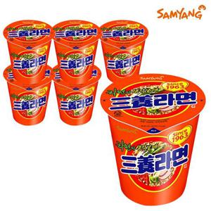 삼양 라면컵 65g X 6개