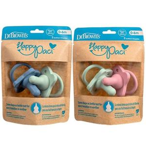 닥터브라운 해피 실리콘 노리개(2개입) 공갈젖꼭지/쪽쪽이 택1