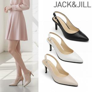 잭앤질 시그니처 스틸레토 슬링백 힐(JA6206)