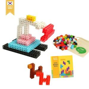 [브레인숲] 창의력발달 매쓰큐브 100pcs+활동교재 포함/ KC인증 소마큐브 연결큐브 가베 수블럭 블록놀이