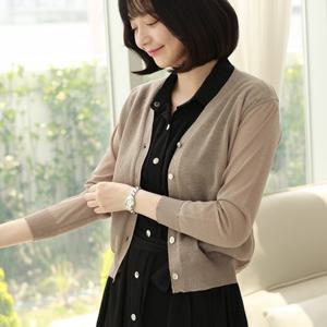 [웬디즈갤러리]린넨 긴팔 기본 가디건 FCD103