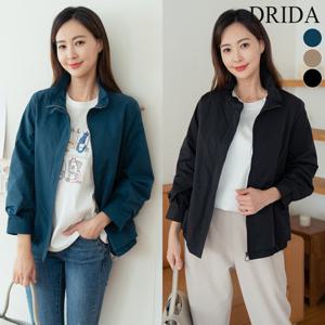 엄마옷 드리다 여자 봄 가을 셔링 카라 캐주얼 루즈핏 빅사이즈 하프 사파리 점퍼 40-50대 미시 중년여성