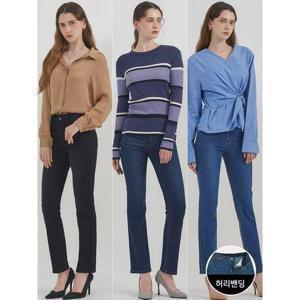 [뱅뱅]여성 라이크라 스트레이트핏 데님 3종택1