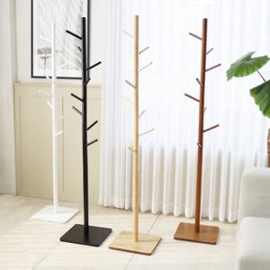 숲속애 사각 원목 스탠드 옷걸이