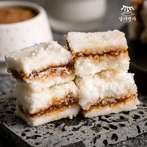 [설기명가] 간식대용 떡 4종(백설기/꿀백설기/쑥개떡/앙금쑥개떡) 골라담기