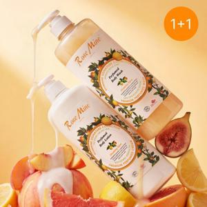 로즈마인 퍼퓸드 바디워시&바디로션 1000ml 대용량 1+1
