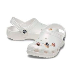 크록스 키즈 클래식 크리스탈 펄 클로그 208436-100