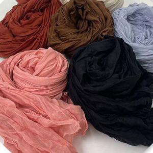 여성 간절기 네추럴 주름 롱 머플러 (WFK52VD)