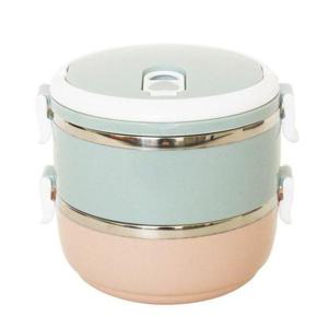 밀폐 런치박스 2단 1P 직장인 도시락통 피크닉 용기 (W6F7E02)