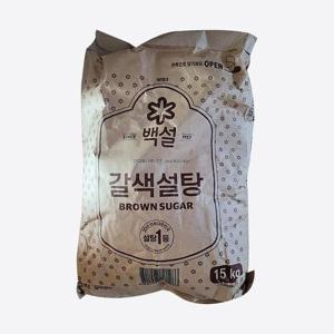 백설 갈색설탕 15kg 1개