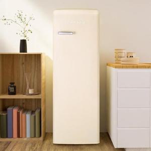 쿠잉 레트로 김치냉장고 REF-K150SC 스탠드형 소형 미니 작은 온도 냉장 냉동 겸용