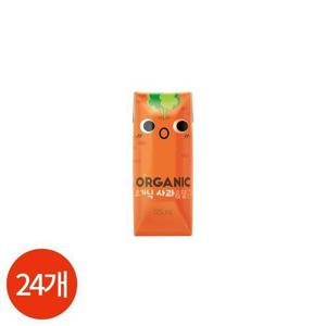 롯데 ORGANIC 유기농 사과 당근 주스 125ml x 24개