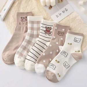 여자양말 여성 패턴 5종세트 11종 플라워패턴 봄