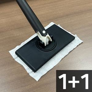 바로잡아 1+1 미니밀대 청소포밀대 물티슈밀대 자동잡기 노터치