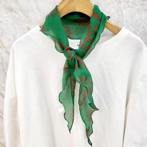 [애슬릿] H 인장 미니 삼각 쁘띠 여성 스카프 간절기