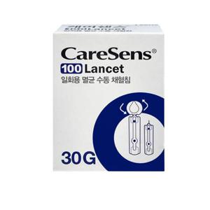 케어센스 란셋 100P - 일회용 수동 랜싯 채혈침 사혈침 채혈기 사혈기