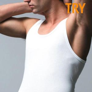 [트라이]트라이 남성 순면 50수 민소매 런닝 국내산 고급 메리야스 1매 TMRST09
