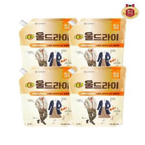 [테크]테크 울드라이 중성세제 오리지널 리필 1.3L x 4개