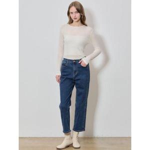 [머스트비]절개라인 테이퍼드핏 데님팬츠(택가격： 85000원)