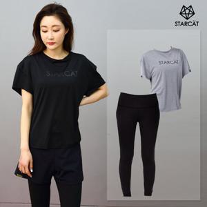 빅사이즈로고티 요가복세트 필라테스복세트 TS33WPT02WW3