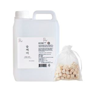 [숲케어] 국내산 편백수+편백오일 피톤치드 스프레이 탈취제 대용량 리필2L+편백큐브증정