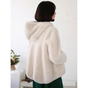 [웬디즈갤러리]후드 집업 페이크 퍼 자켓/모임용/외출용/출퇴근용 LJK104