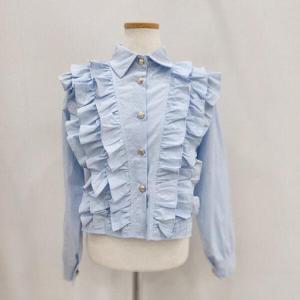 [나인스텝]프릴남방  N25NS5104BU_JJ