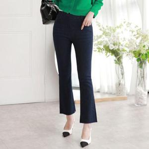 [유야]S-XL 편한 스판 부츠컷 밴딩 청바지 나팔바지 데님 팬츠 -PN0188H- 빅사이즈 루즈핏 여성 봄