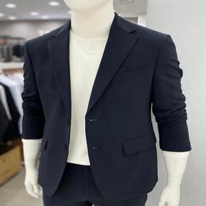 [트루젠]남자 여름 안감없는 캐주얼 콤비 자켓 - 네이비 115빅사이즈