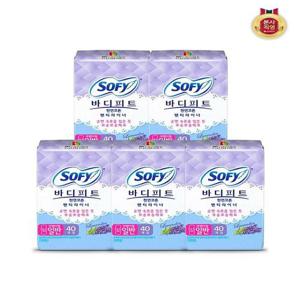 [쏘피]바디피트 천연코튼 팬티라이너 라벤더향 40P(일반) x 5팩