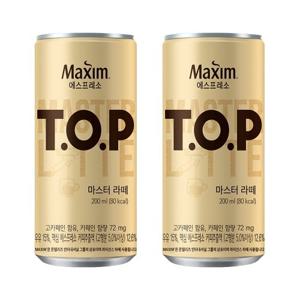 티오피 TOP 마스터라떼 200ml x 12개 캔커피
