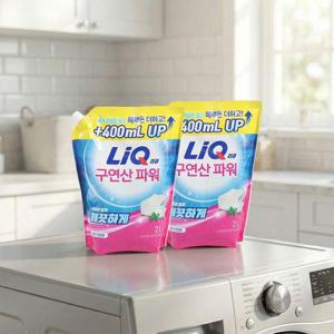 [애경]리큐 구연산 파워 일반 드럼 겸용 세탁세제 2L x 2개