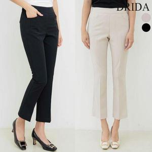 [드리다]여자 여름 슬림 빅사이즈 부츠컷 밴딩 정장바지 팬츠 슬랙스 40-50대 미시 중년여성 엄마옷 하객