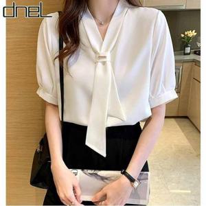 [드넬]장식타이블라우스(반팔)DWB41223A