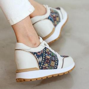 [더힐]일러스트패턴 키높이 여성여자 슬립온 스니커즈 운동화 7cm sjpe-S-811