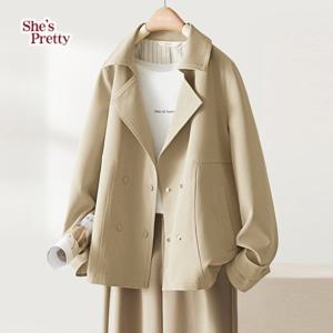 [쉬즈프리티] 루리트렌치더블자켓