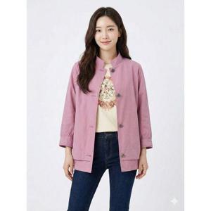 [크로커다일레이디]핑크 드로우스트링 점퍼 CLCMJP101