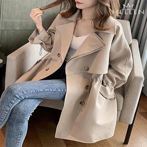 [헬렌]헬렌 봄 가을 간절기 여성 트렌치 숏 하프 바바리 테