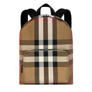 버버리 하우스체크 제프 캔버스 백팩 80845501 베이지
