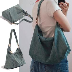 여성백 핸드백 빈티지한 독특한가방끈 데님가방 숄더 WFL90YE