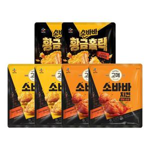 [CJ] 고메 소바바 순살치킨  240g x6개 (소이허니 2개 + 양념 2개 + 황홀순살 2개)