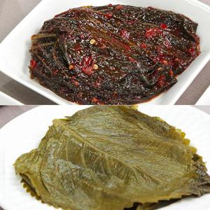 깻잎반찬세트 2호/양념깻잎1kg,간장깻잎1kg