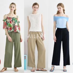 (런칭가69,900)[엘렌느] 25SS 썸머 쿨 크링클 인견 팬츠 3종